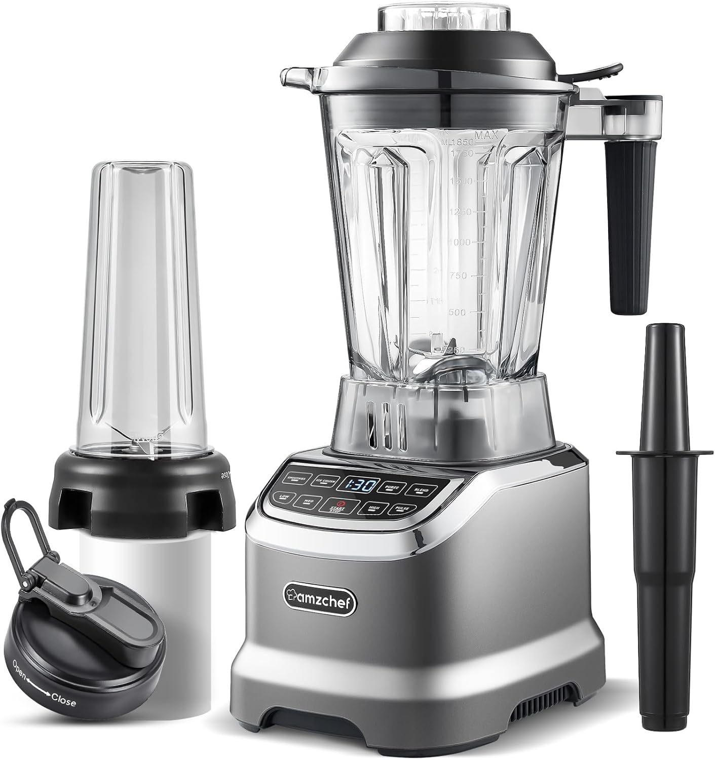 AMZCHEF 1800W High-Speed Blender - Blend with Ease!