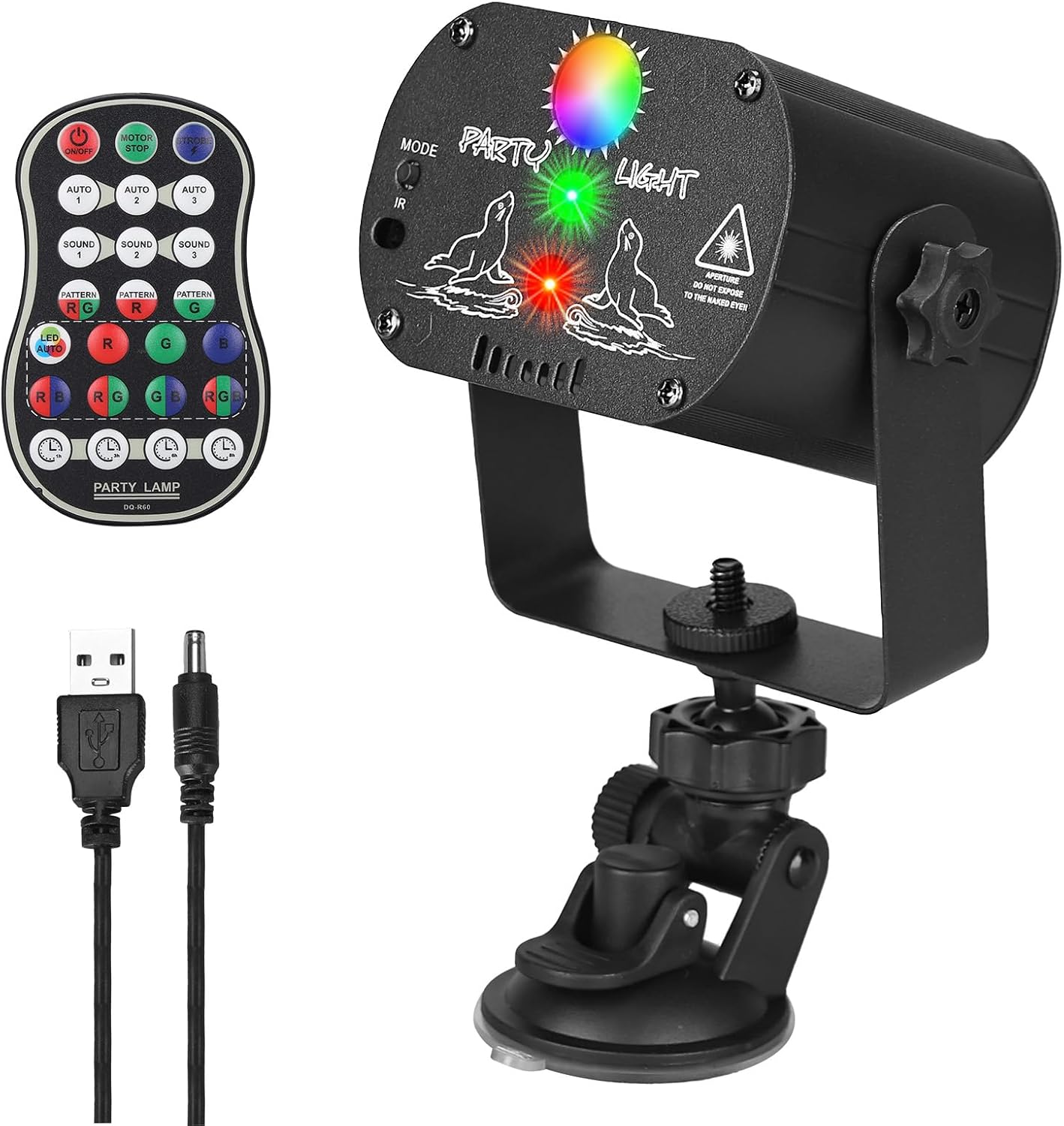 Remote Control RGB Disco Strobe Light by Qajok