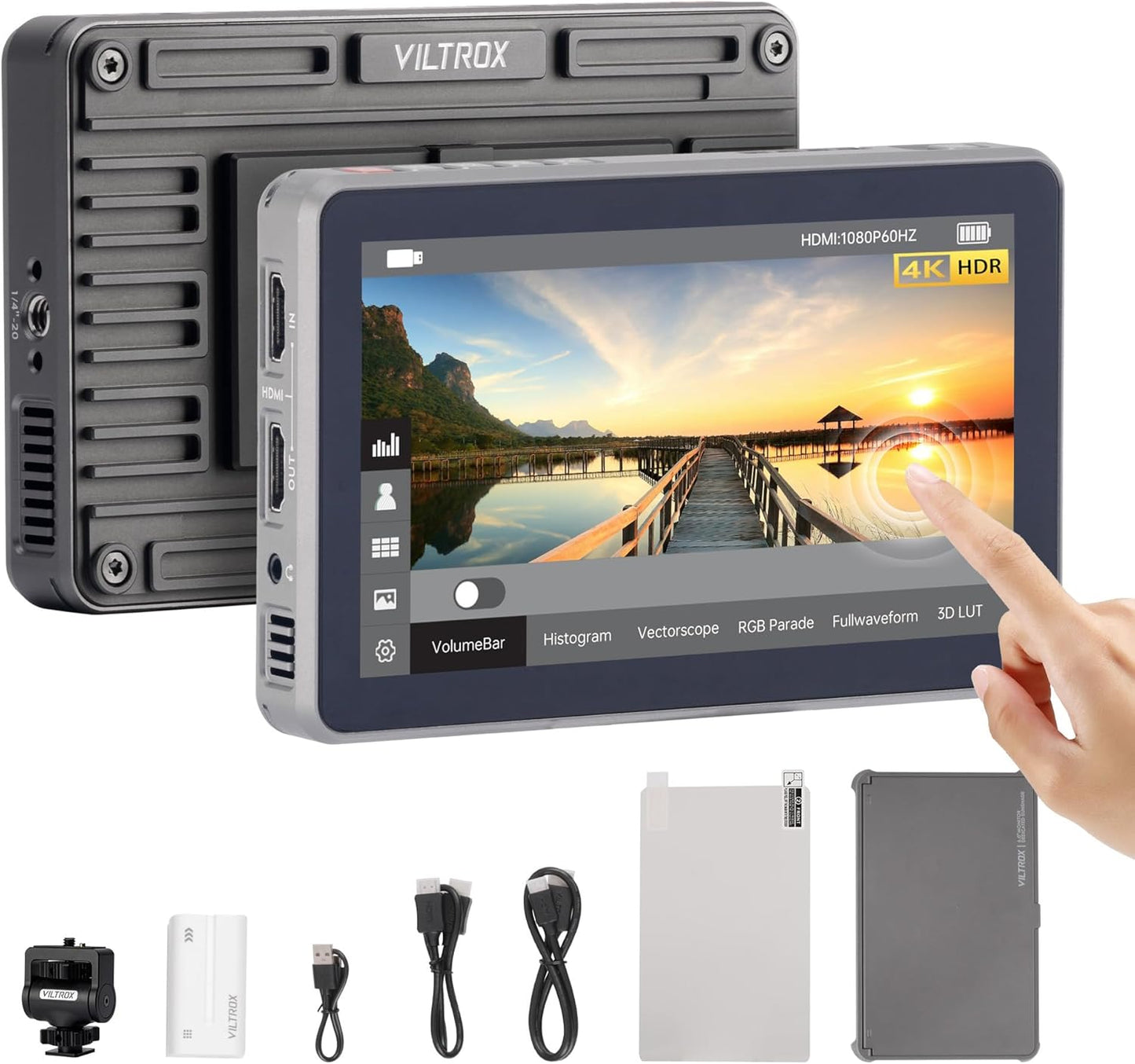 VILTROX DC-X2 6in Touchscreen Full HD IPS Camera Monitor