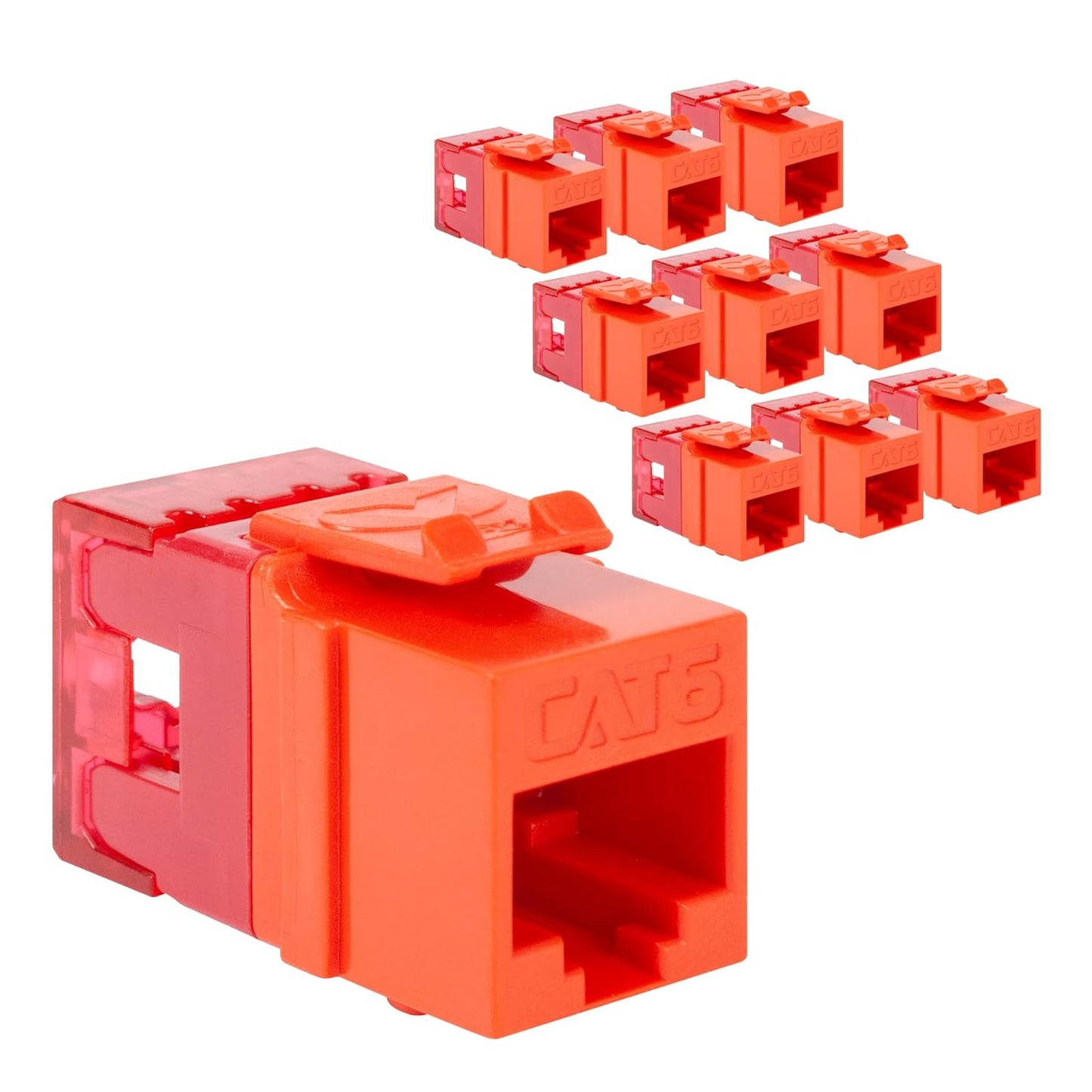 ICC CAT6 Keystone Jack for High-Power Devices - 10 Pack