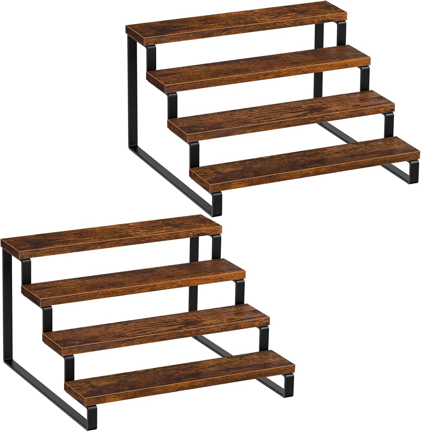 Giikin 4 Tier Spice Rack Set of 2 for Kitchen Counter Storage