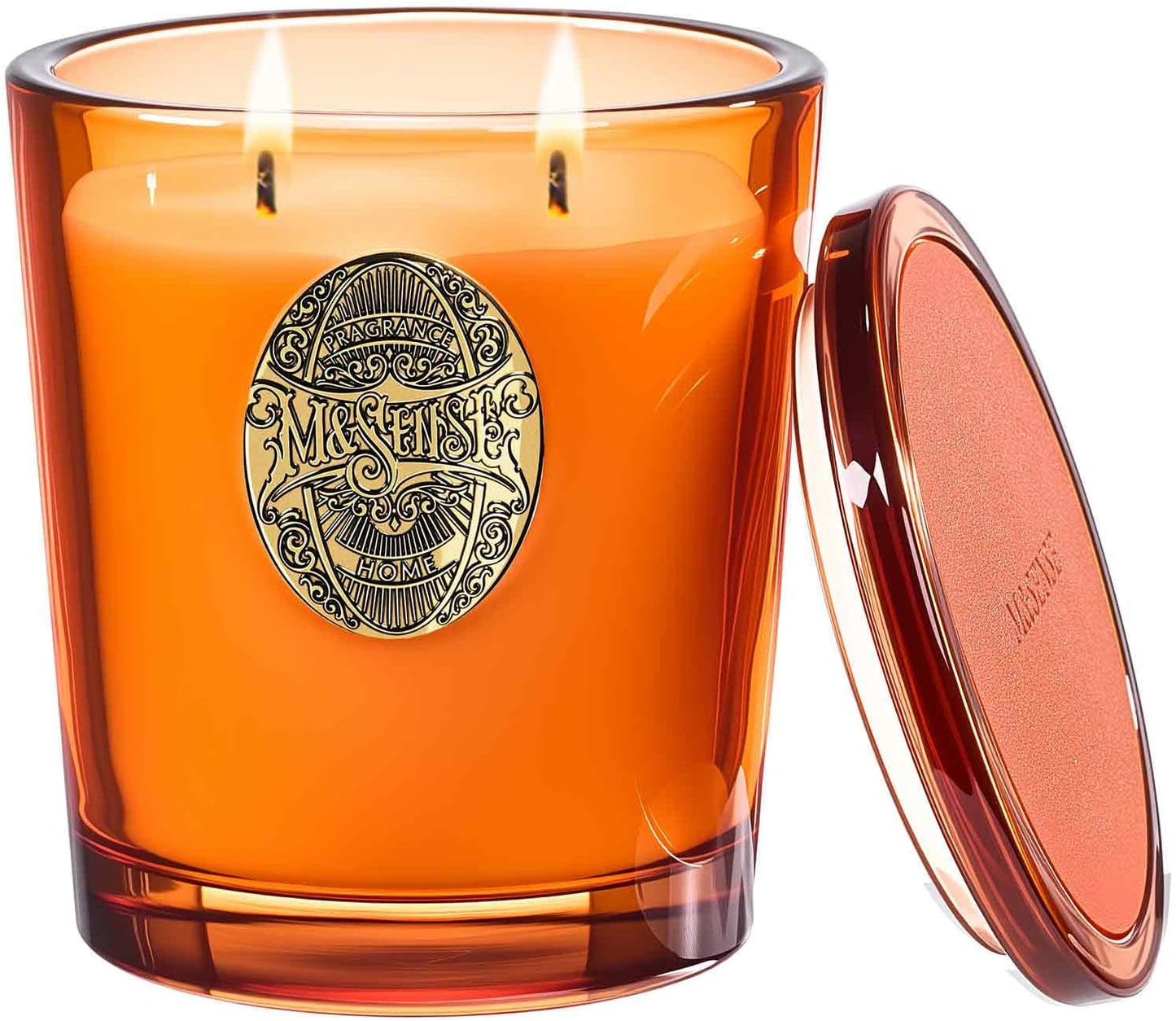 Large Two-Wick Soy Candle for Relaxation and Home Decor