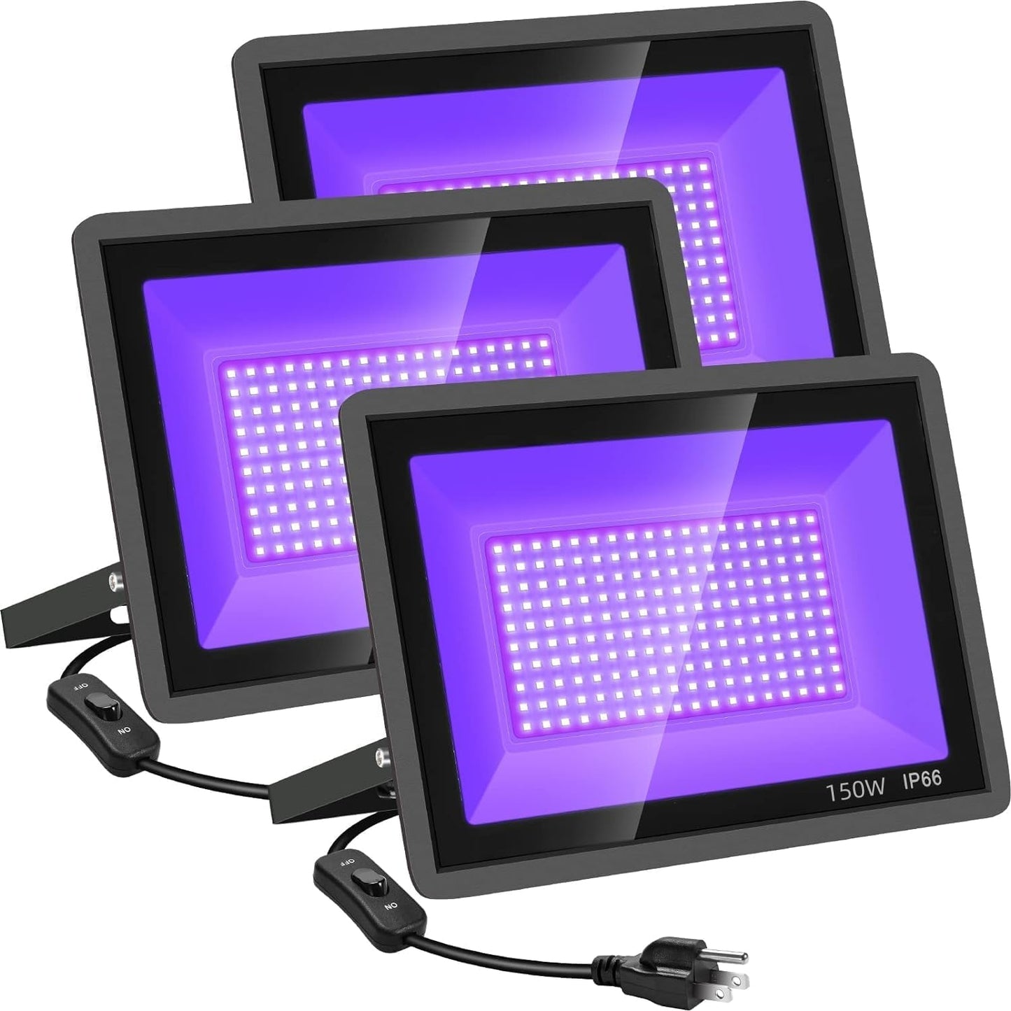 150W LED Black Lights for Outdoor Parties and Halloween Fun