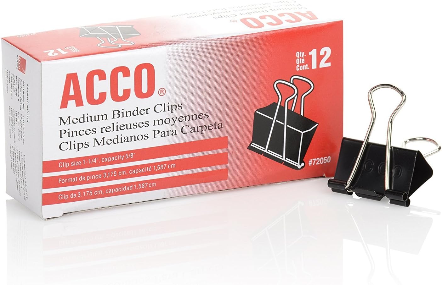 ACCO Medium Binder Clips for Organizing Paperwork and More