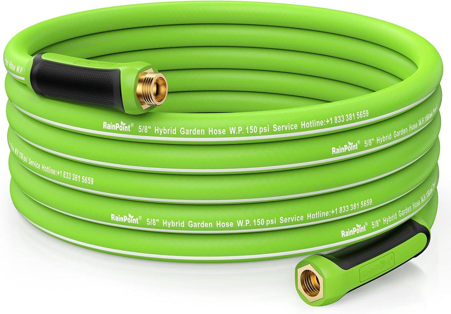 RAINPOINT Garden Hose 50ft - Flexible Heavy Duty Water Hose