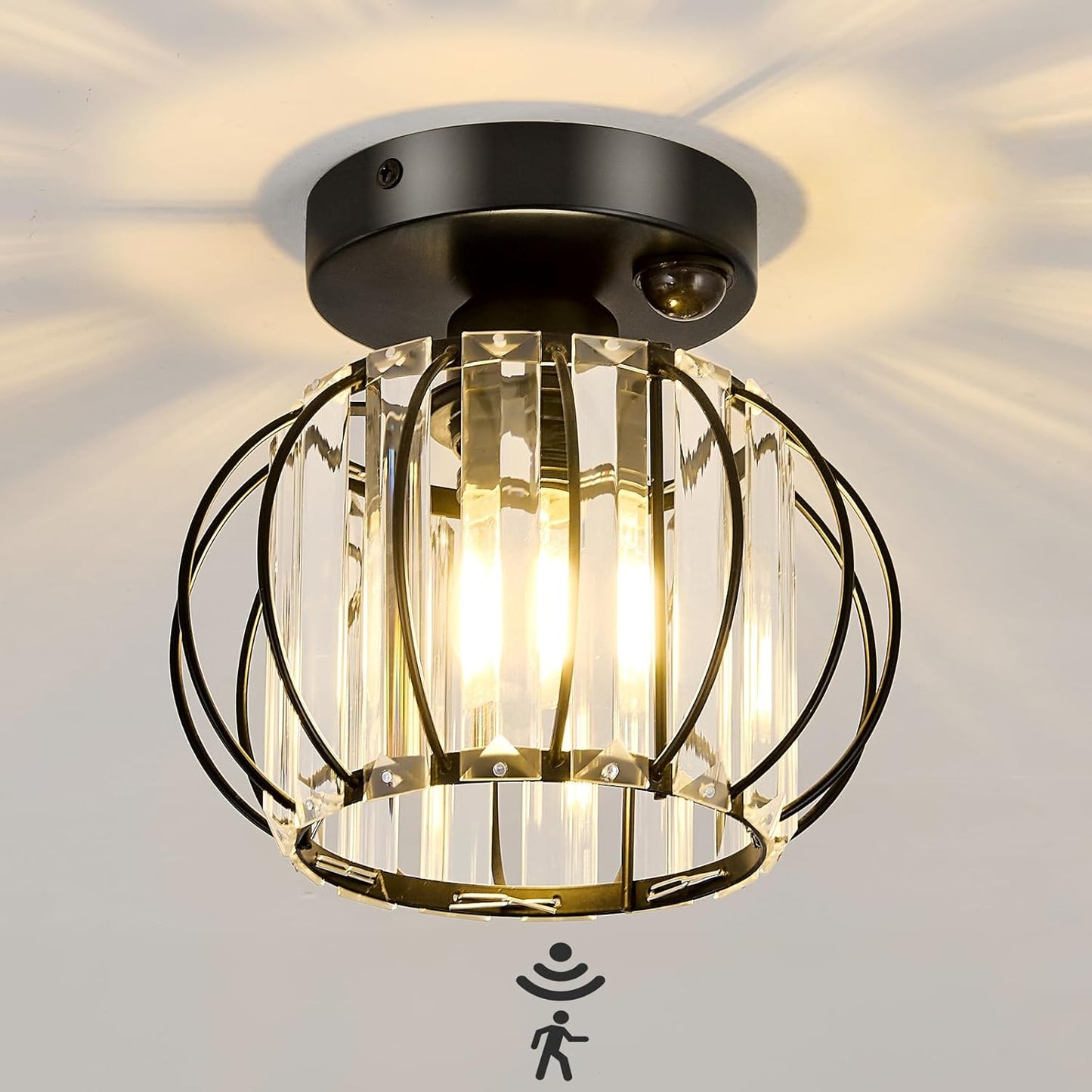 YYJLX Indoor Motion Sensor Ceiling Light Fixture for Modern Spaces