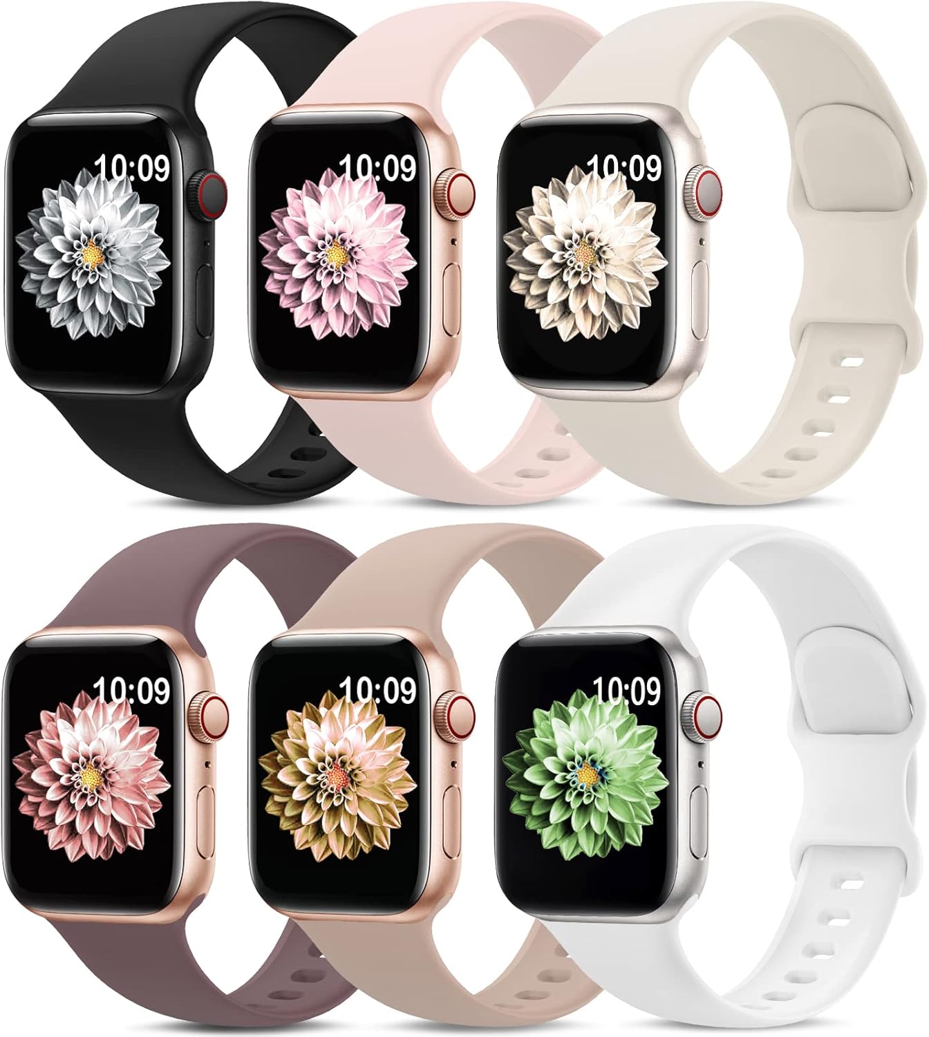 Waterproof Silicone Sport Bands for Apple Watch