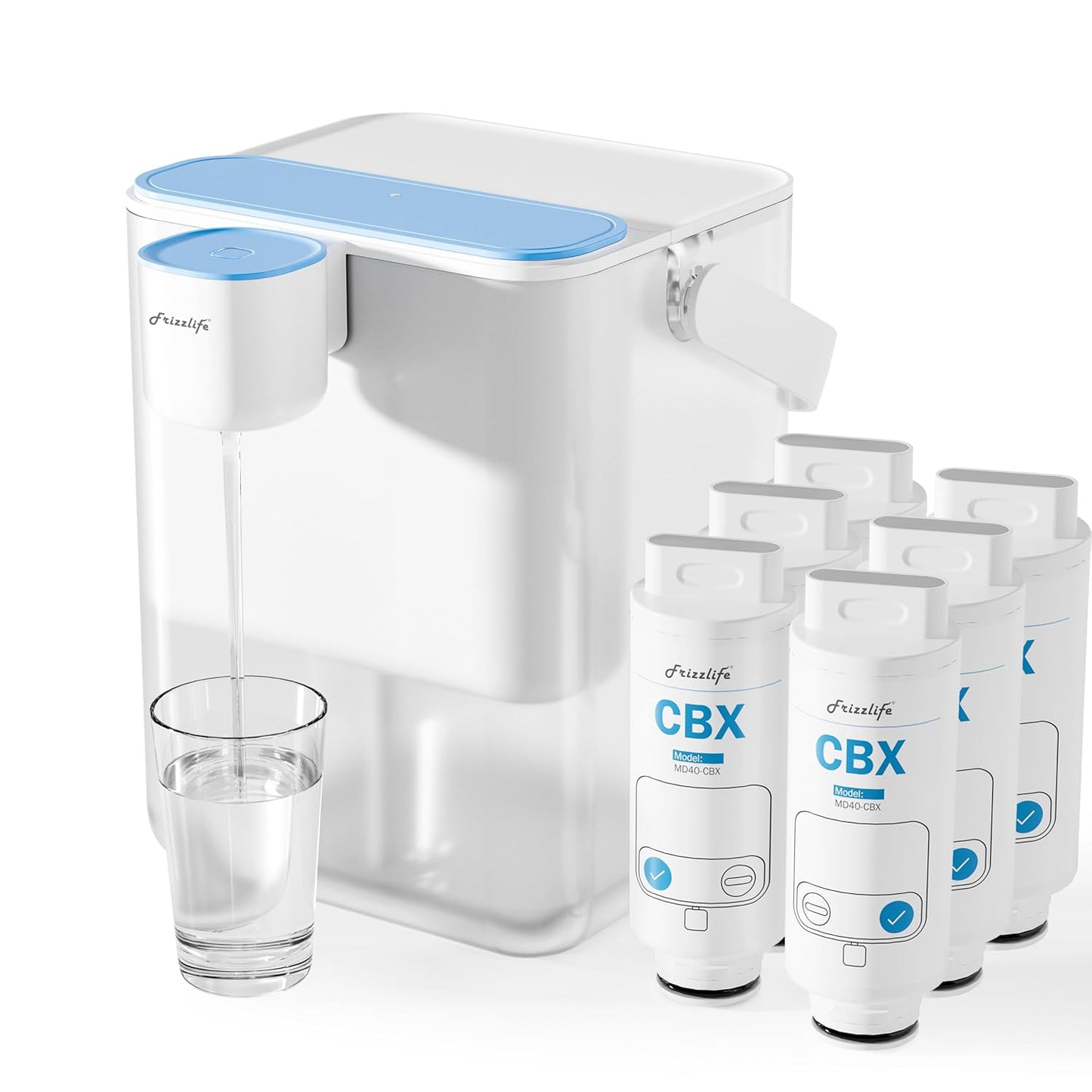 Frizzlife MD40 Water Filter Dispenser: Fast, Efficient, Portable