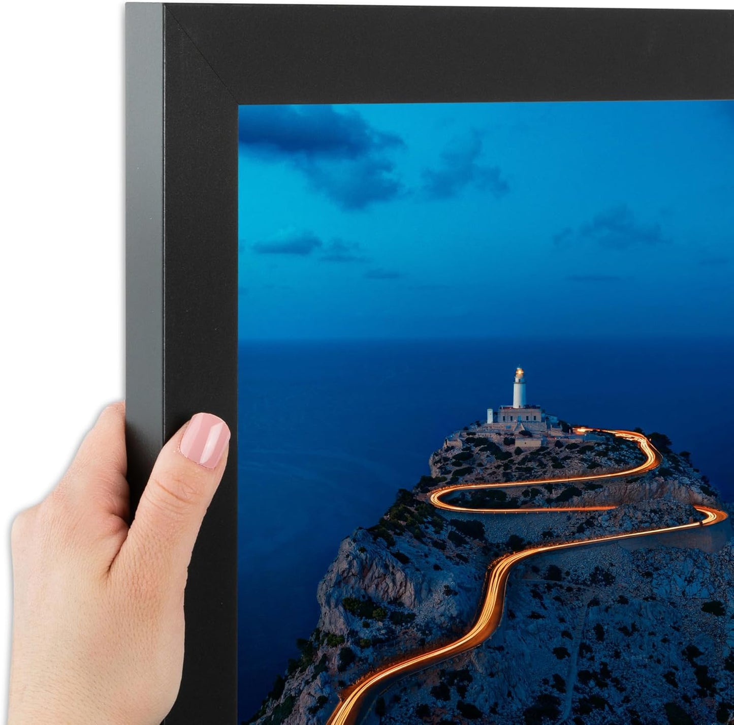 19x34 Inch Black Picture Frame for Custom Posters and Art