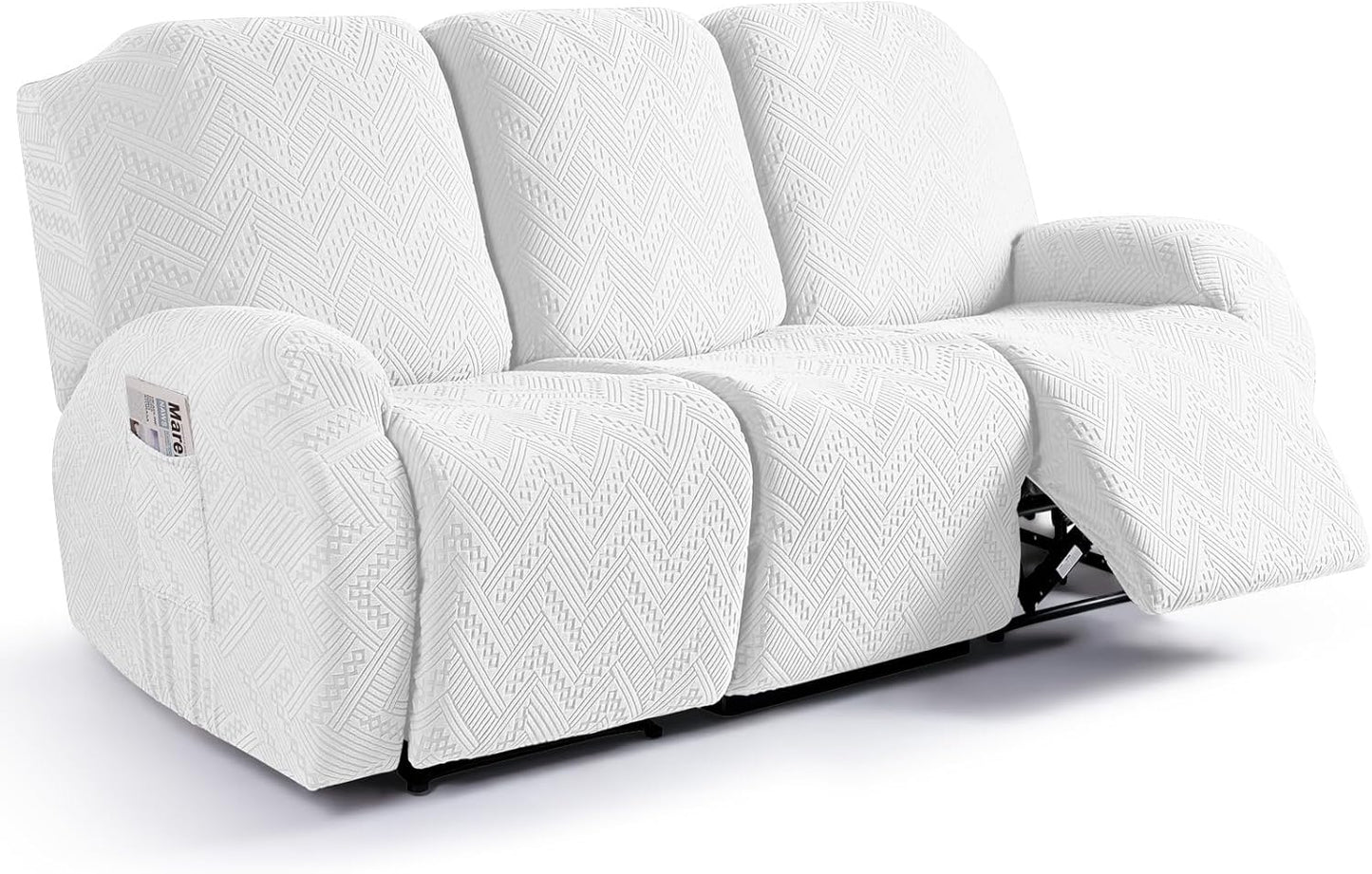 Ruaozz Recliner Sofa Covers for 3 Seater Reclining Couches