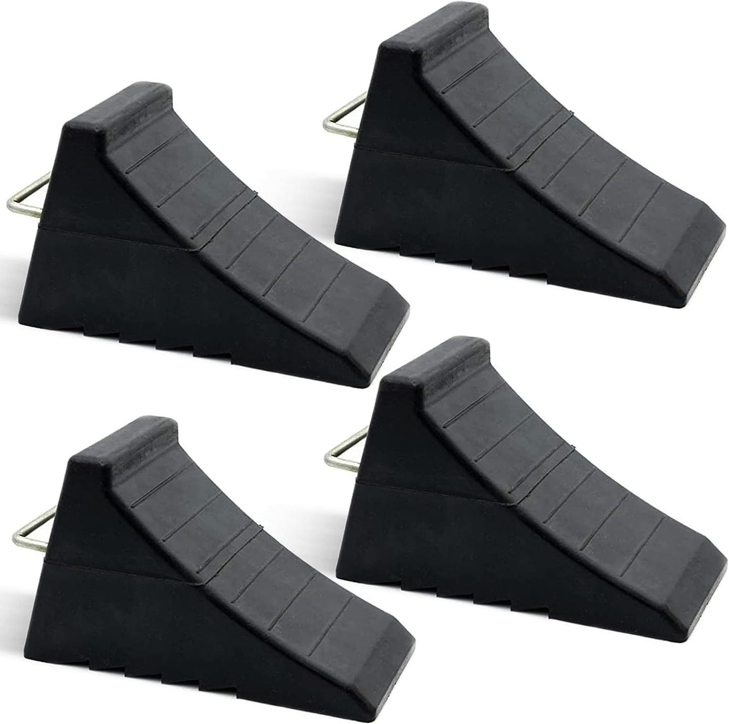 Heavy Duty Rubber Wheel Chocks for RVs, Trailers, and More