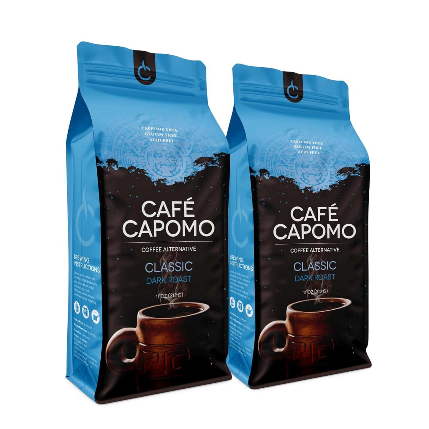Capomo Coffee Alternative - Caffeine Free Dark Roast Delight