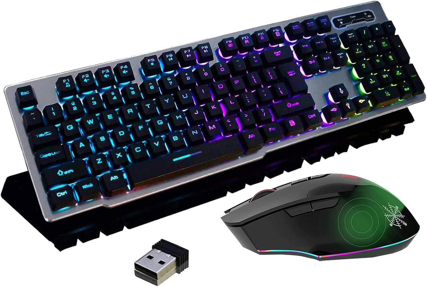 Rechargeable Backlit Gaming Keyboard and Mouse Set for Gamers