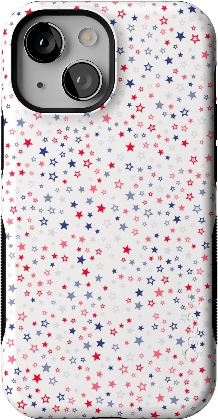 Casely iPhone 13 Mini Case - Seeing Stars Red, White & Blue