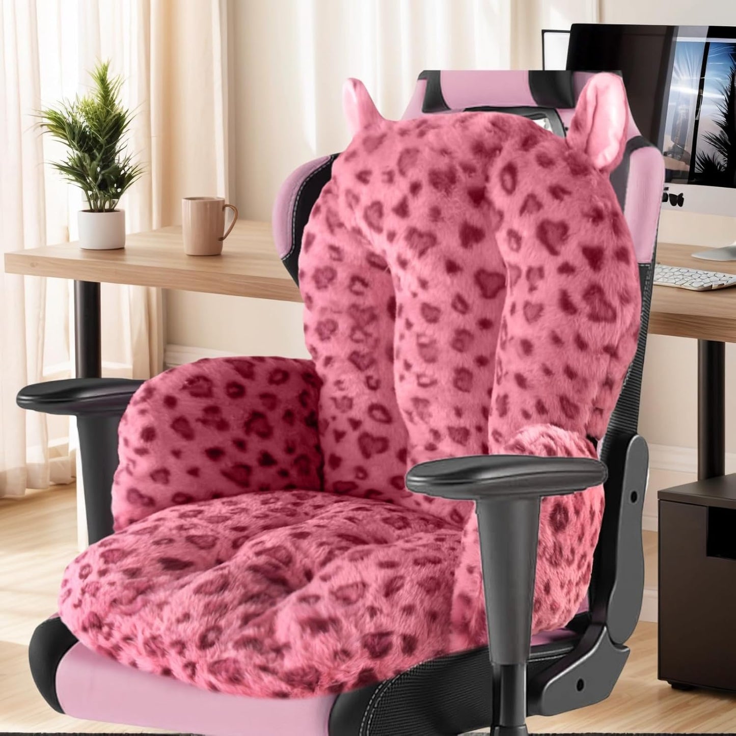 Comfy Office Chair Cushion for Gaming Chair with Backrest