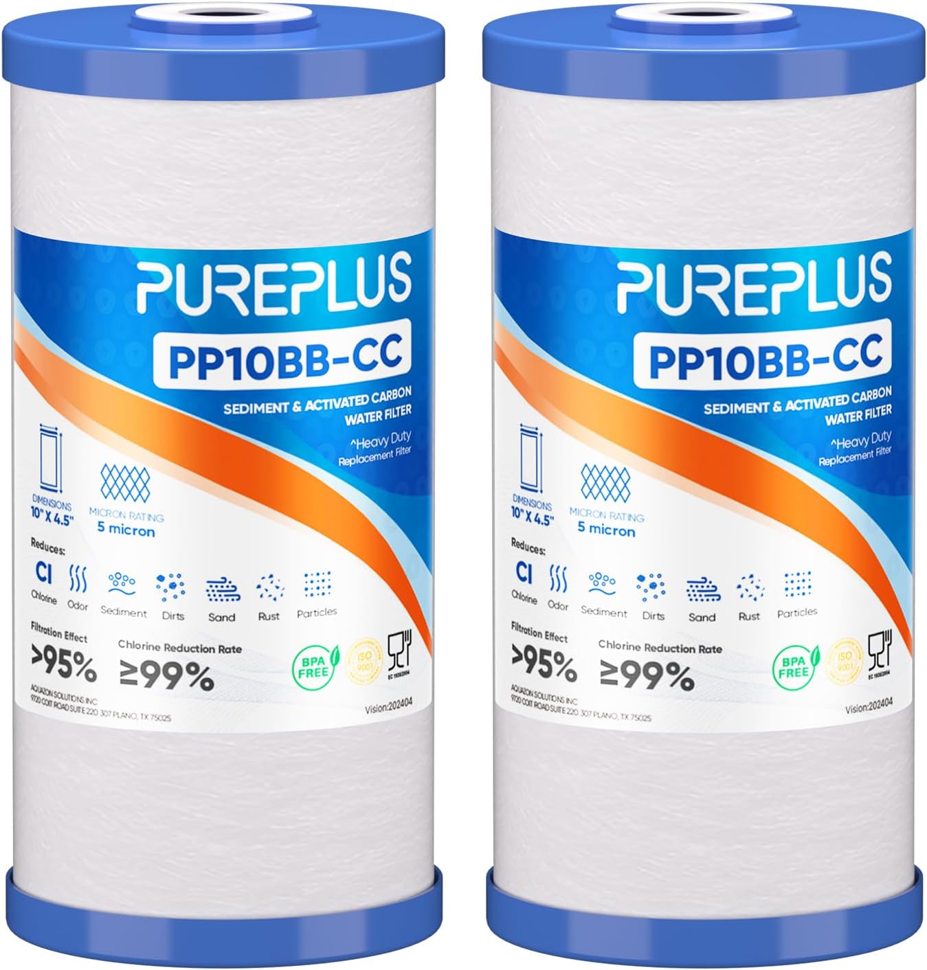 PUREPLUS 5 Micron Whole House Water Filter Cartridge Replacement