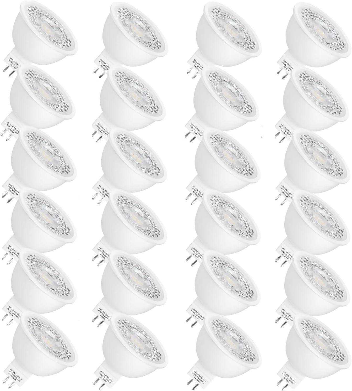 Mlambert 24 Pack MR16 LED Bulbs for Spotlight and Landscape Use