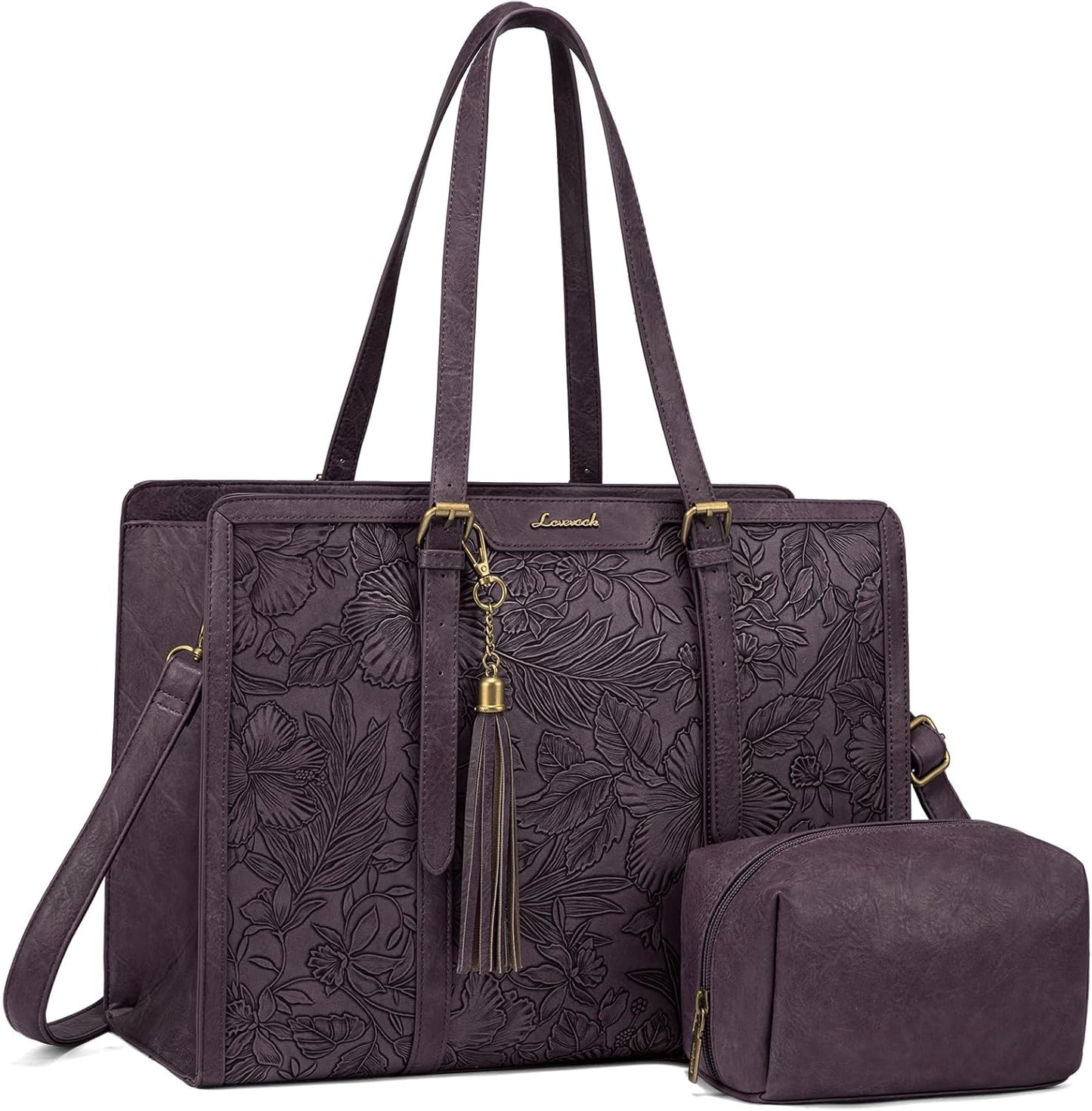 LOVEVOOK Laptop Tote Bag for Women, Stylish and Functional