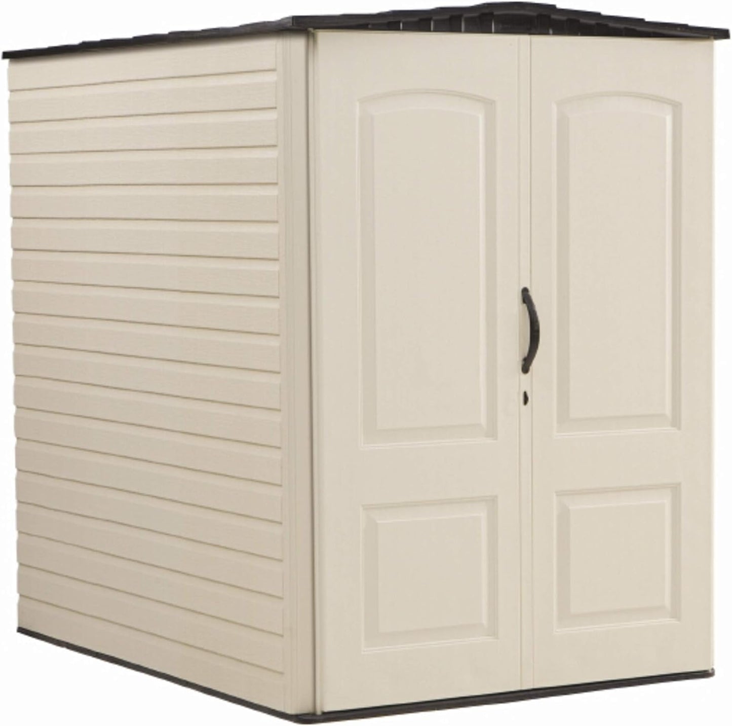 Rubbermaid Large Vertical Resin Outdoor Storage Shed for Tools