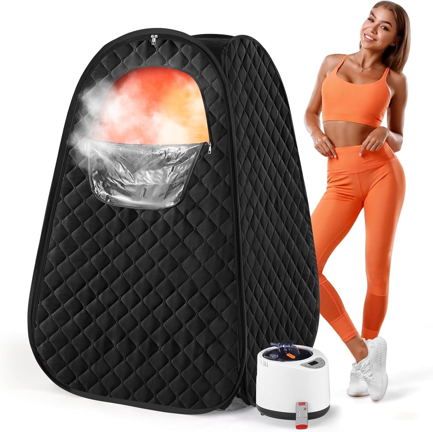 Upgraded Portable Sauna for Home with Remote Control and Timer