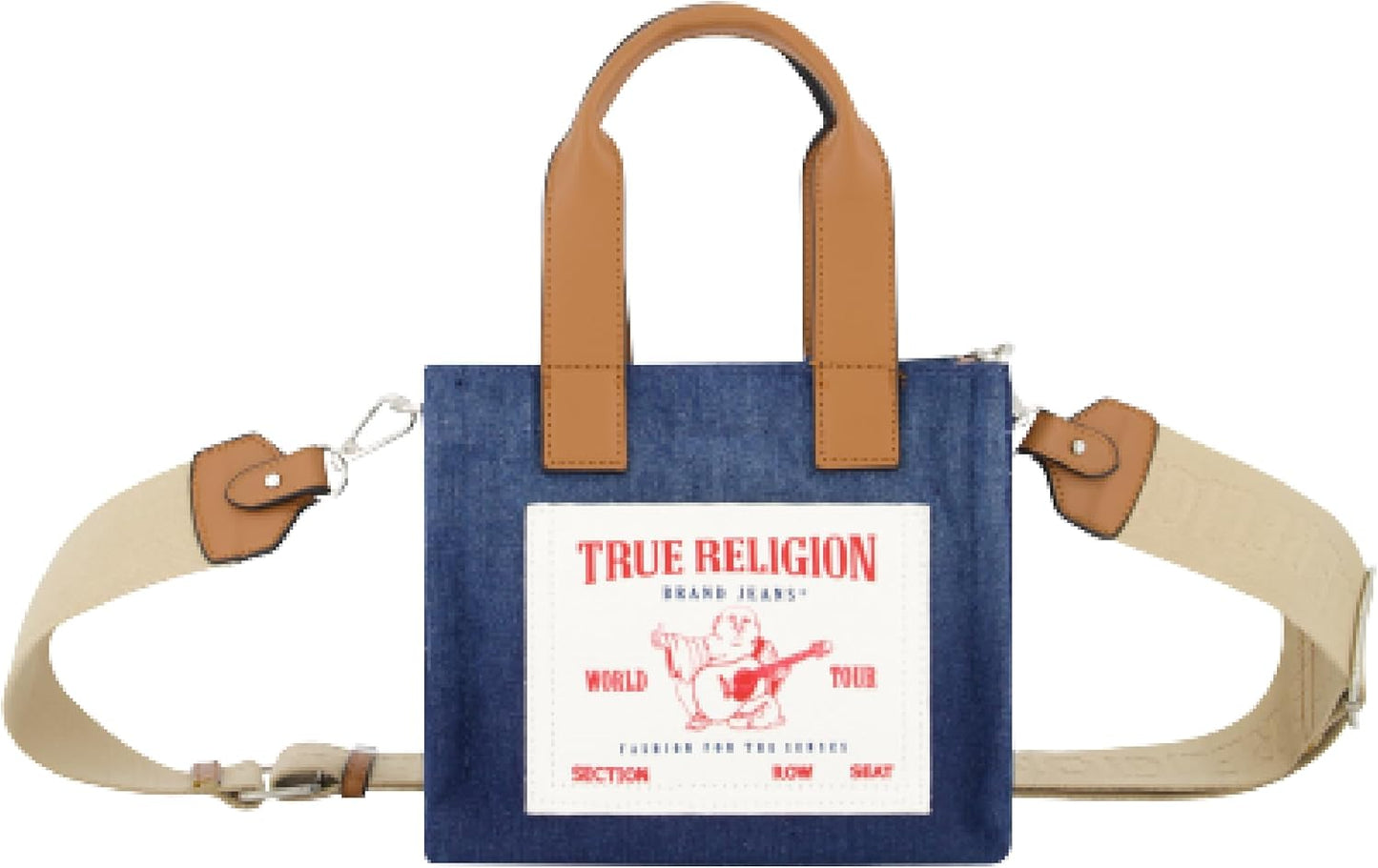 True Religion Mini Travel Tote Bag for Stylish Women on the Go