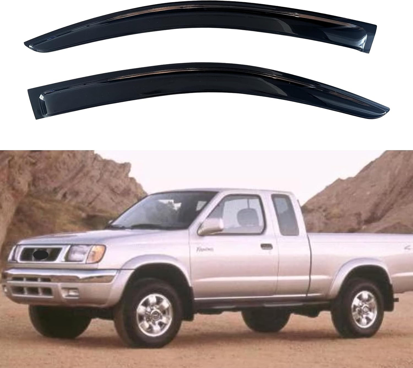 KPY Window Visor for Nissan Frontier 1998-2004 - Rain Guard