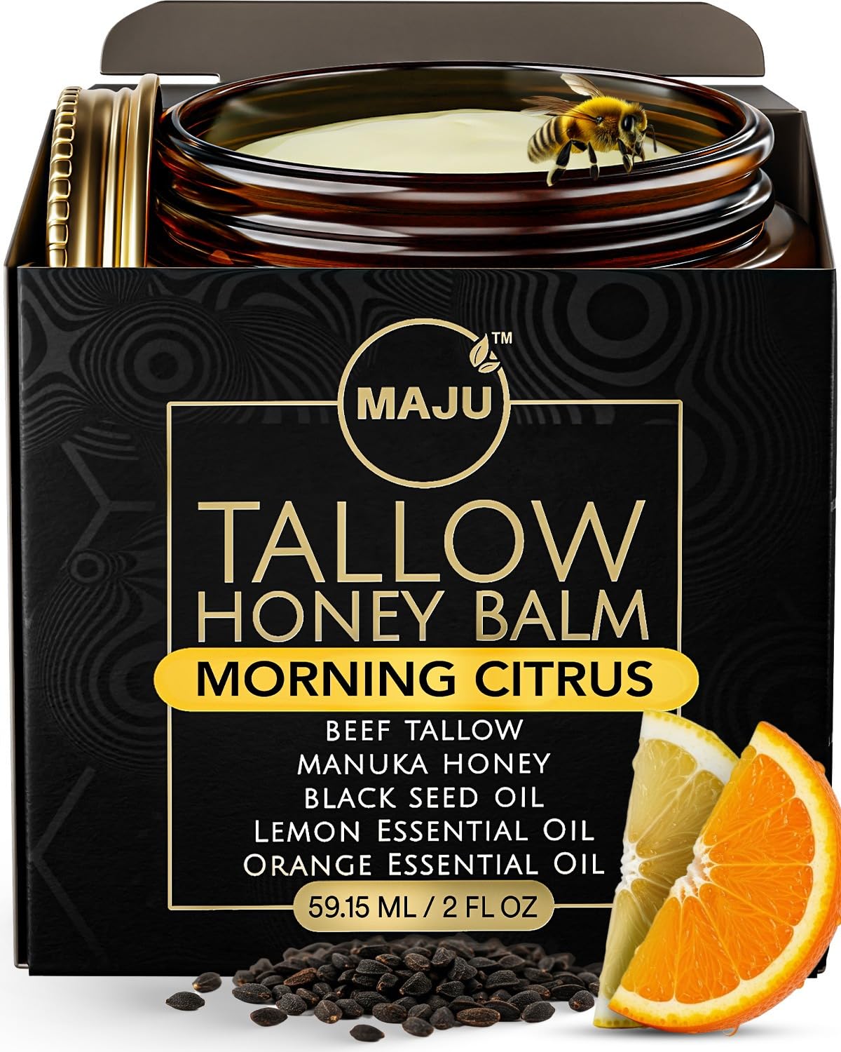 MAJU Tallow Honey Balm for Deep Hydration and Skin Health