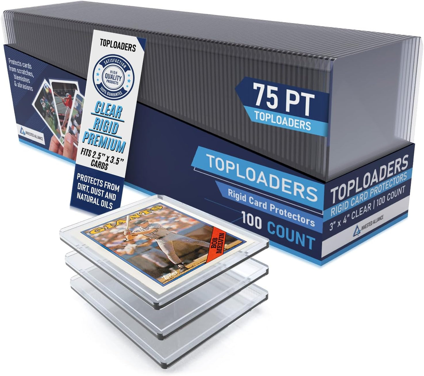 Premium Seamless 20PT Top Loaders for Trading Cards Protection