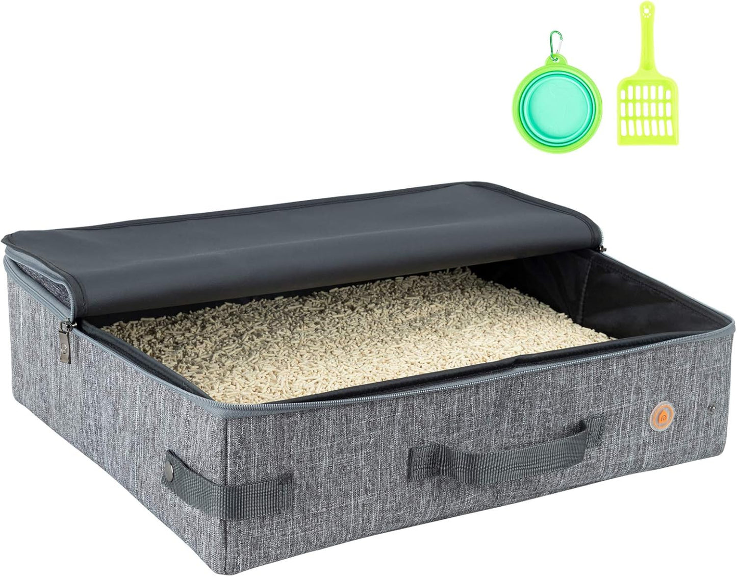Large Portable Cat Travel Litter Box for Easy Cat Care