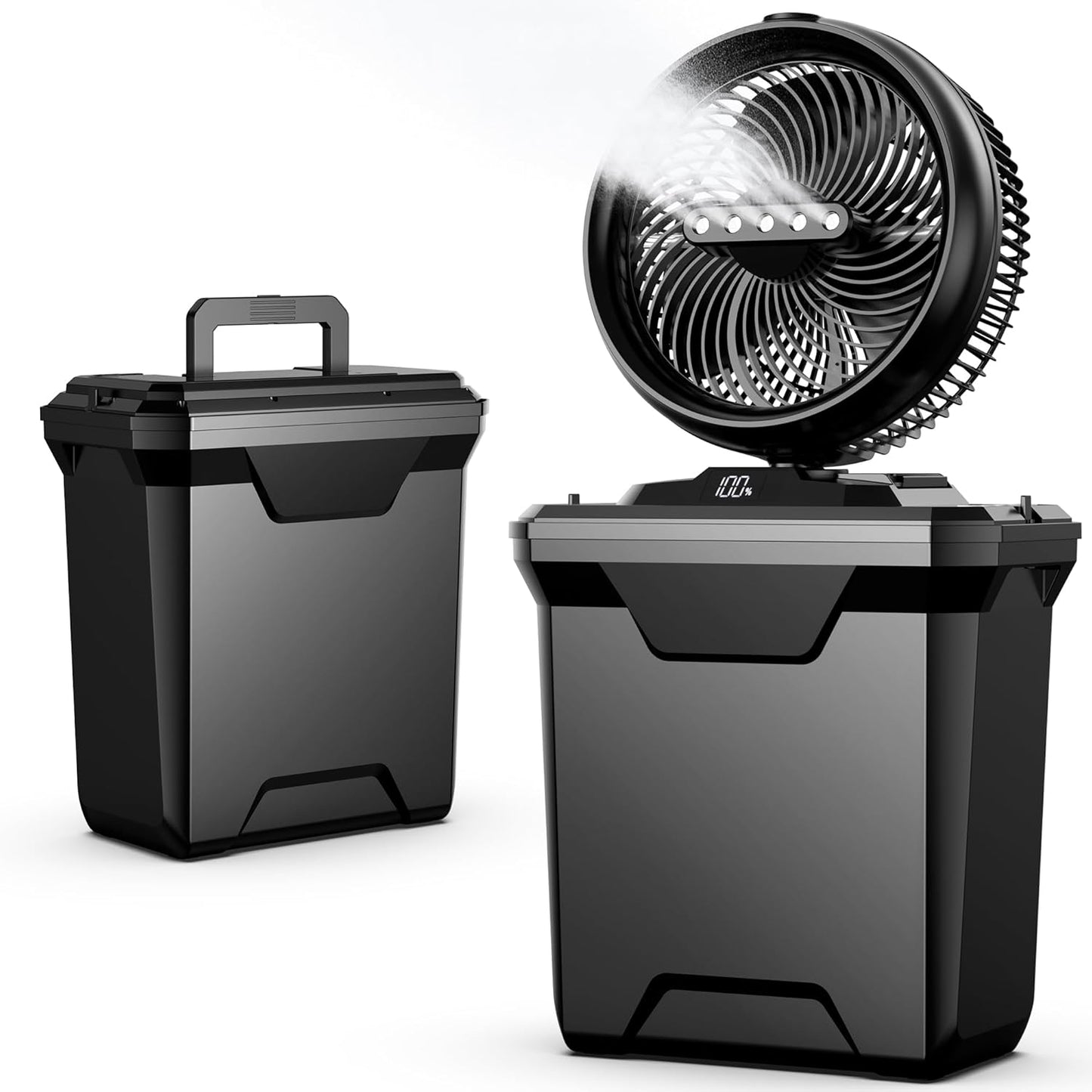 xasla Camping Misting Fan: 10-Inch Portable Cooling Solution