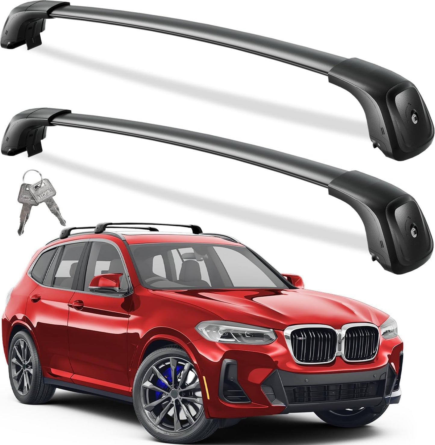 Lockable Roof Rack Cross Bars for BMW X3 G01 2018-2025