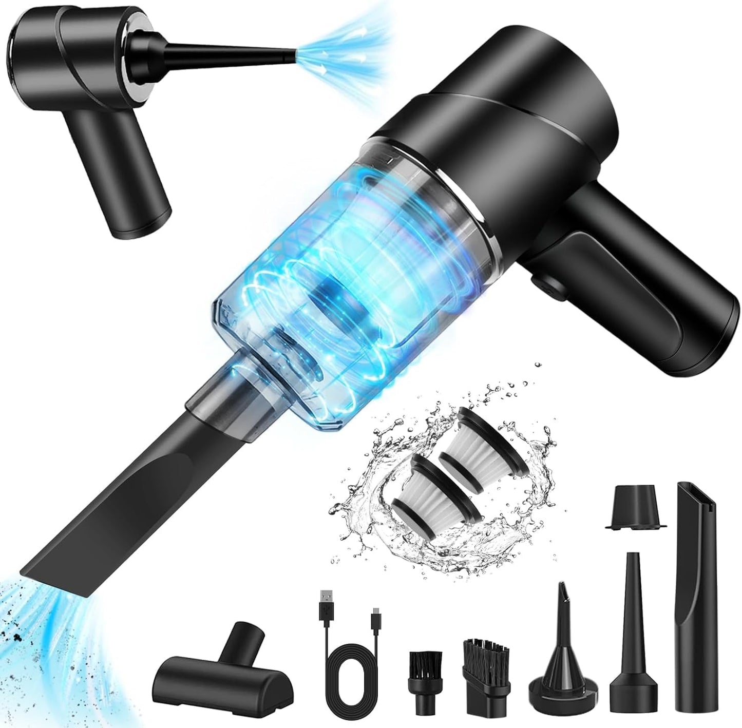 Powerful 12KPA Cordless Handheld Vacuum by Bellabuy