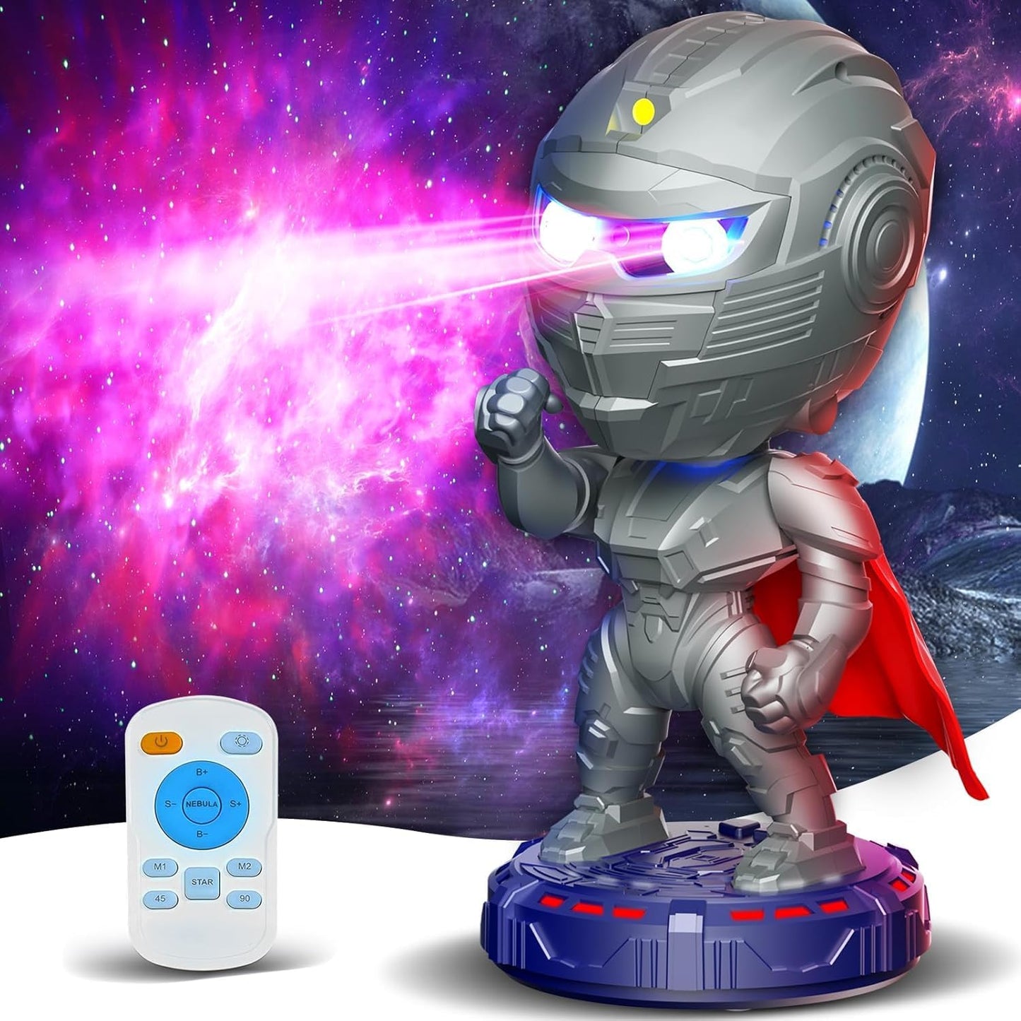 Galaxy Projector Night Light, Remote Control, Timer, LED Stars, Gift for All