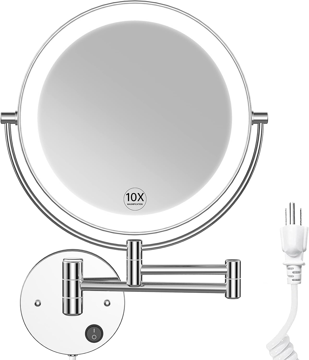 Benbilry 9 Inch Large Wall Mounted Lighted Makeup Mirror Review