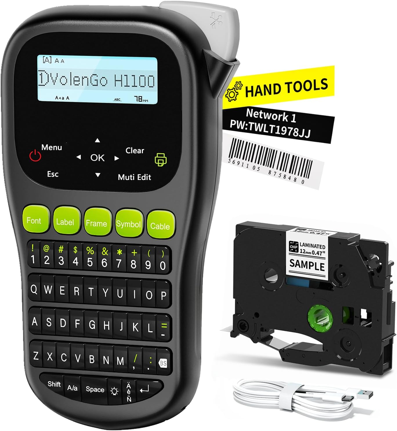 VolenGo Waterproof Label Maker - Organize with Ease!