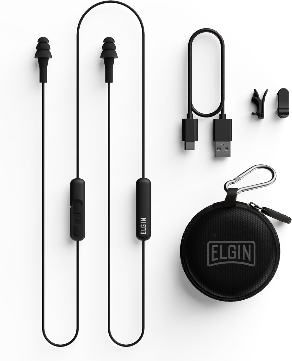 Elgin Ruckus Wireless Bluetooth Earplug Headphones for Safety