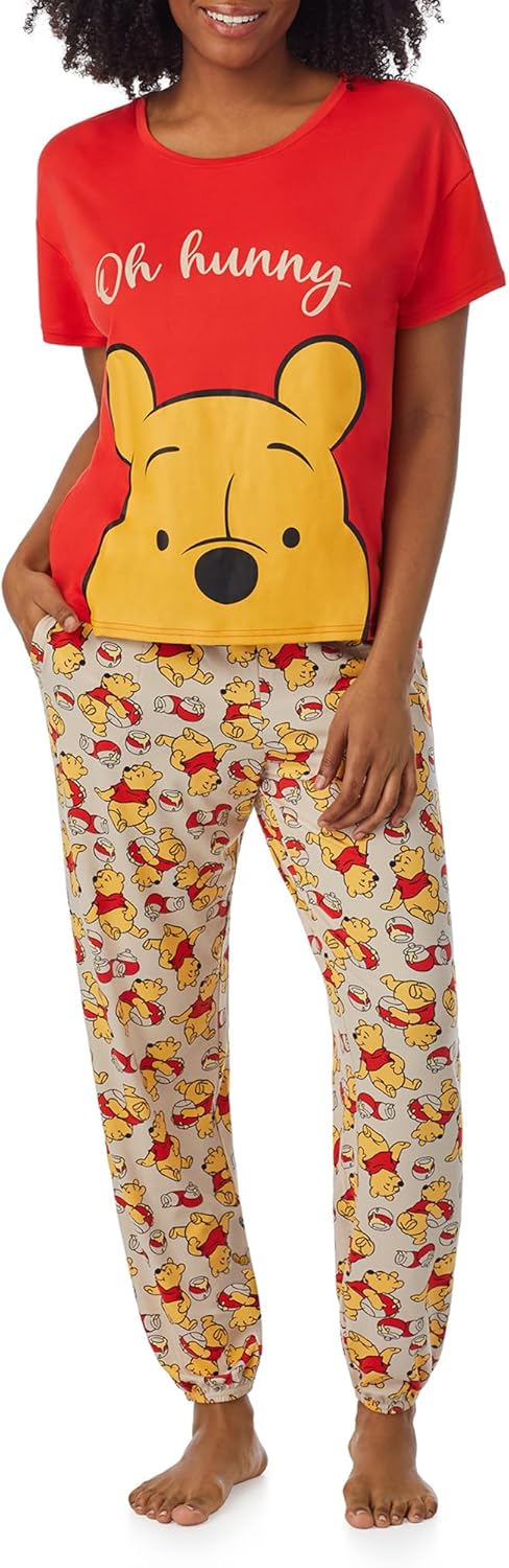 Disney Womens Pajama Sets with Hello Kitty and Snoopy Designs