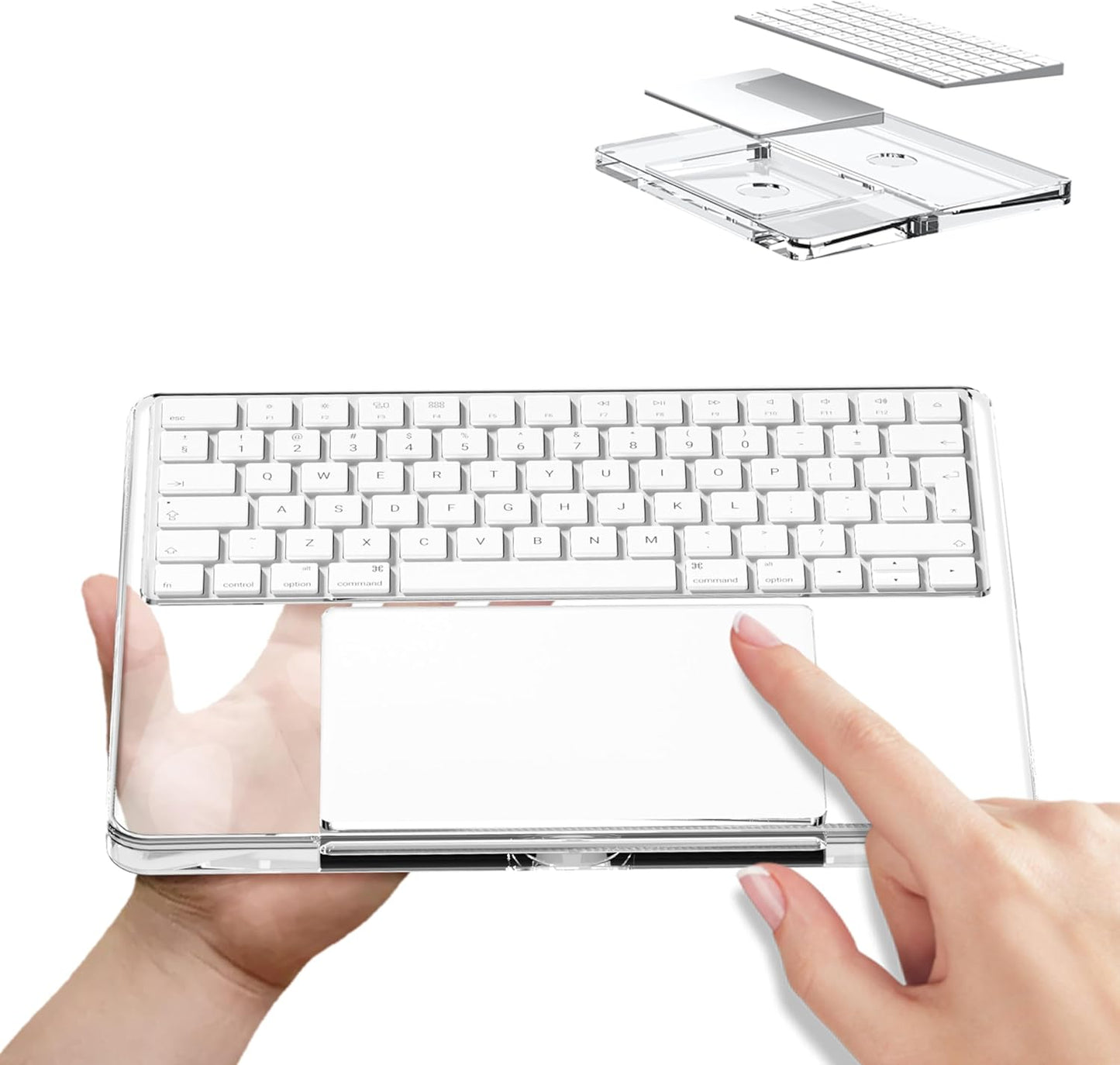 Comfortable Acrylic Keyboard Stand for Apple Magic Keyboards