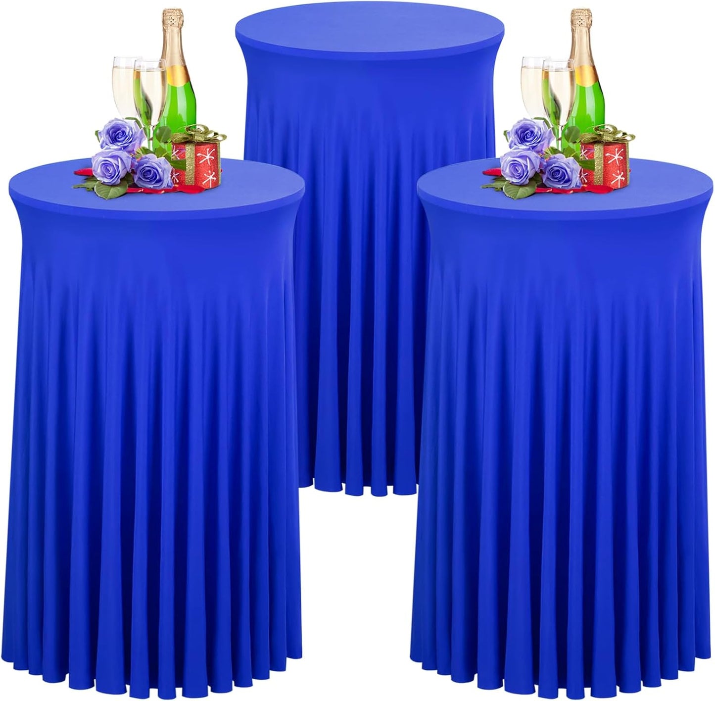 Babenest Round Cocktail Table Skirt 3 Pack for Elegant Events