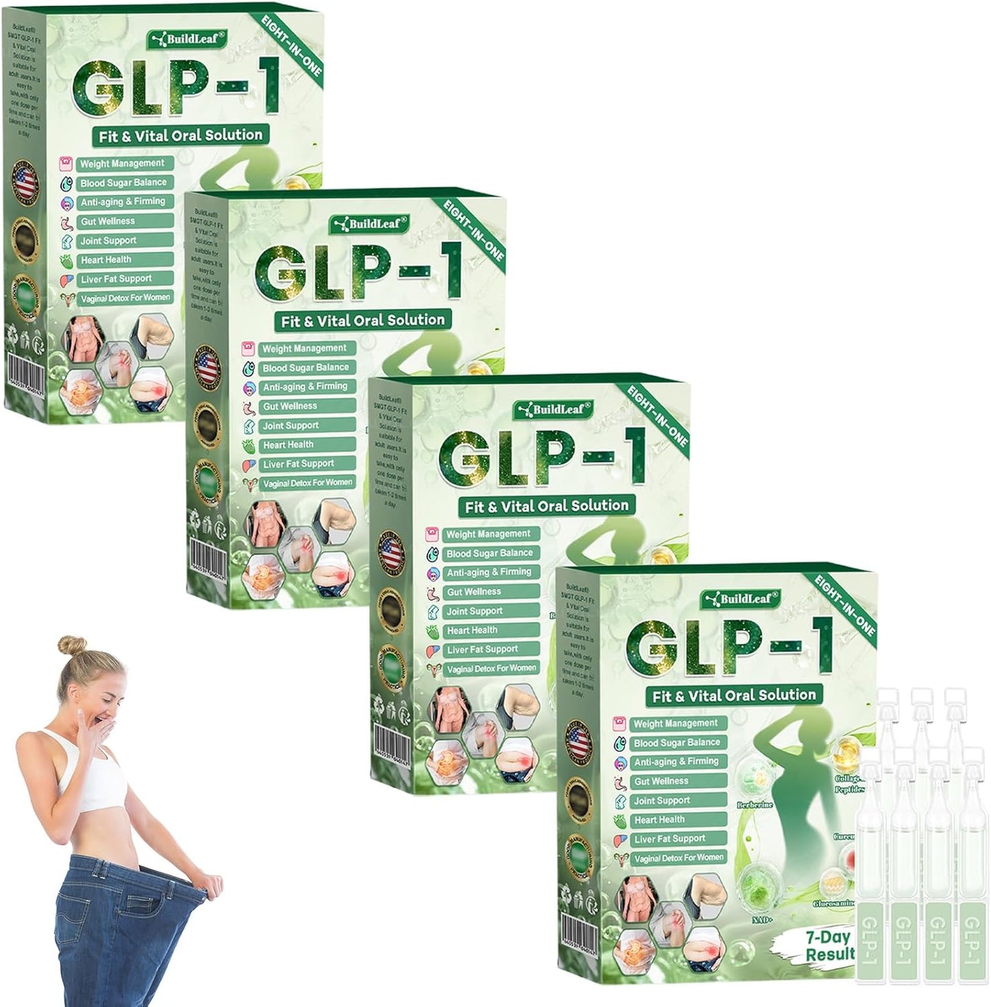 BuildLeaf GLP-1 8-in-1 Fit & Vital Oral Solution for Health