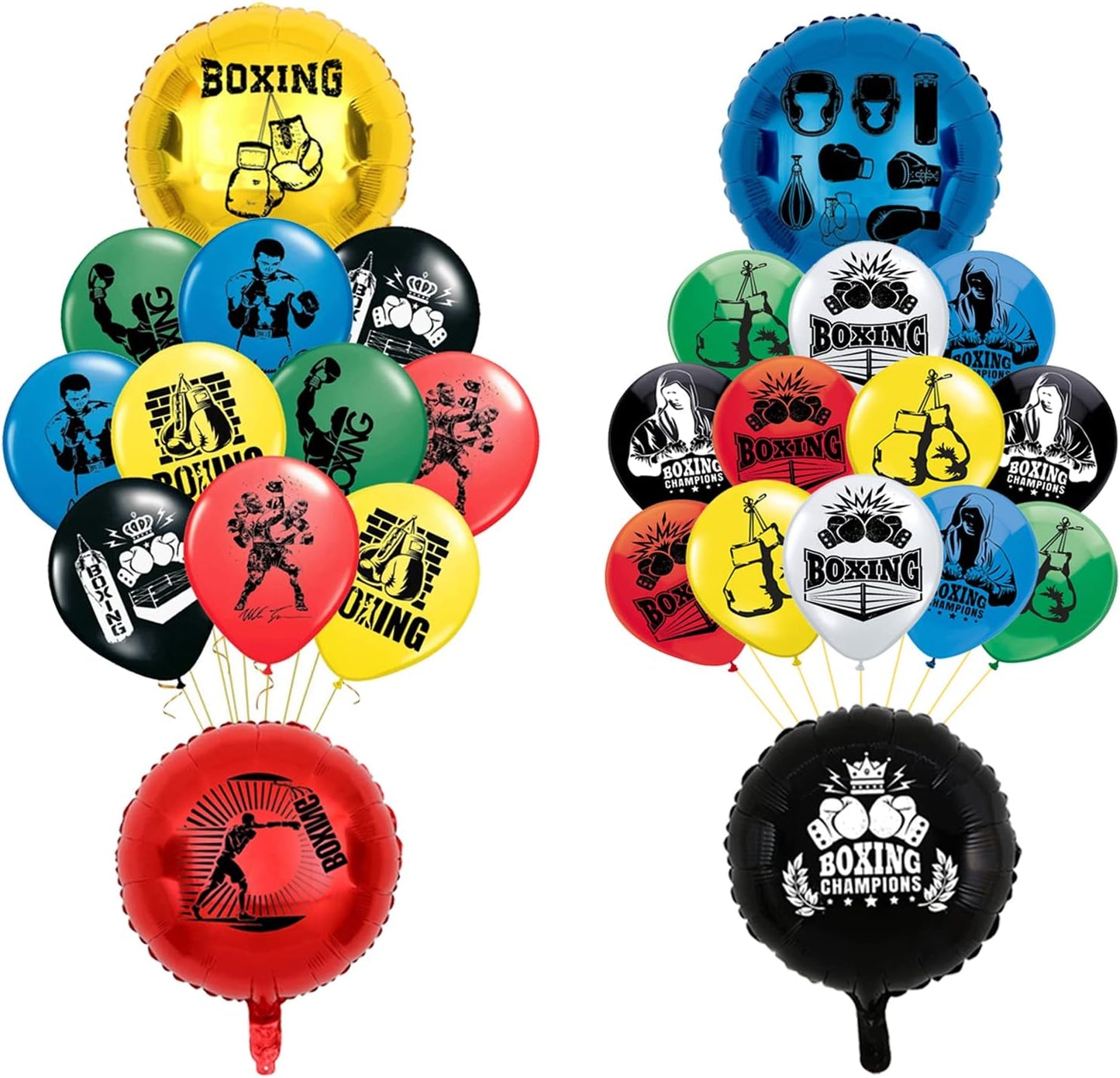 Boxing Theme Party Balloon Set - 26 Pcs
