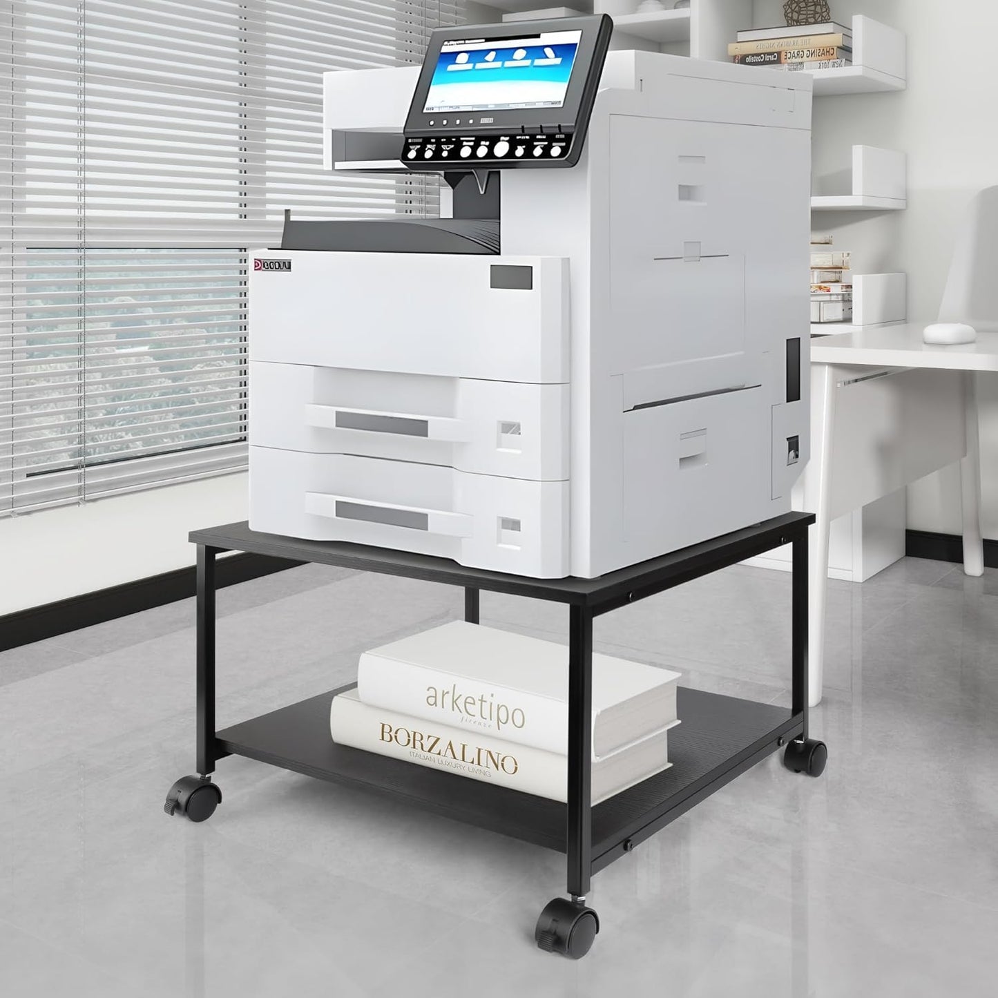 Sutex 2 Tier Heavy Duty Printer Stand - Mobile & Spacious