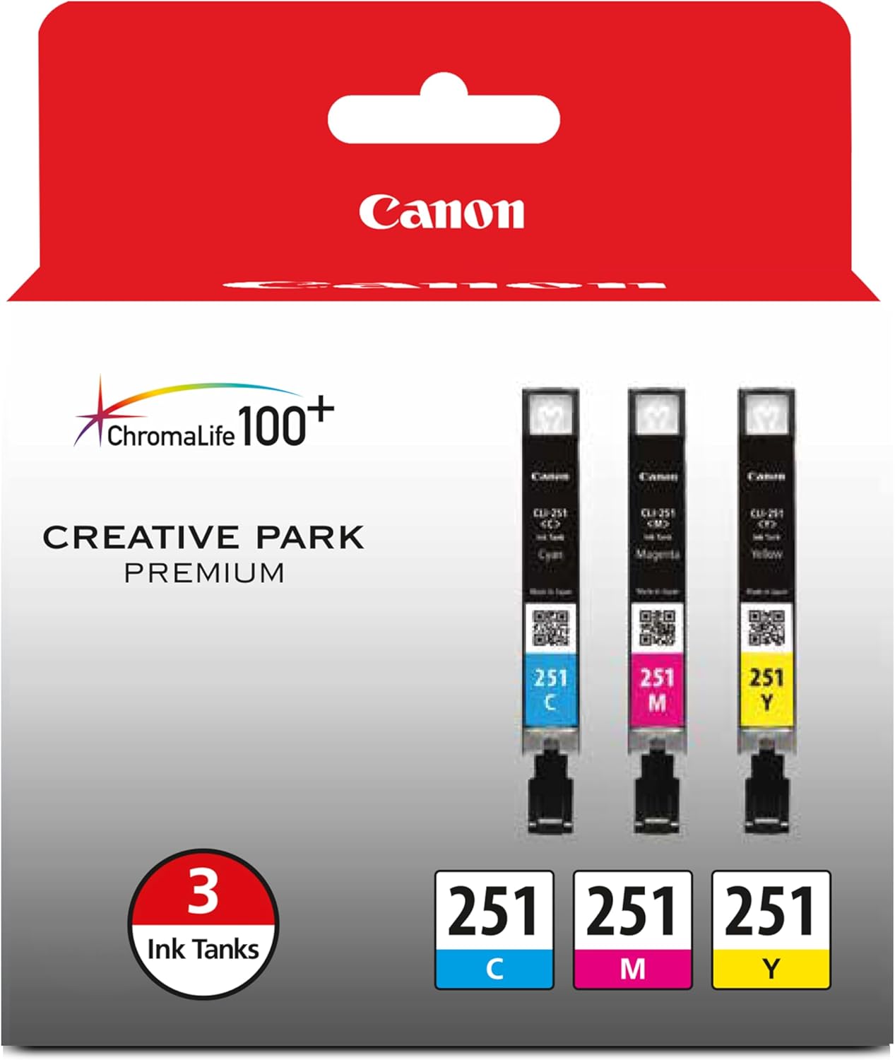 Canon CLI-251 Genuine Three Color Multi Pack for Printers