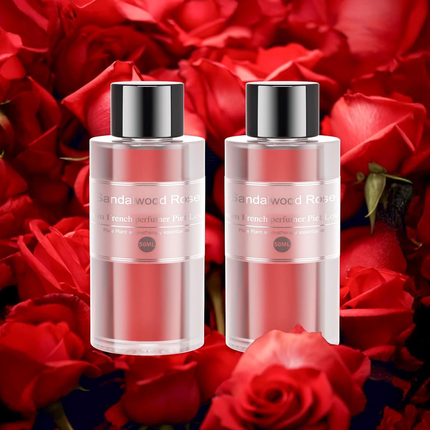 Long-Lasting Rose Aroma: 2-Pack Car Air Freshener Refills