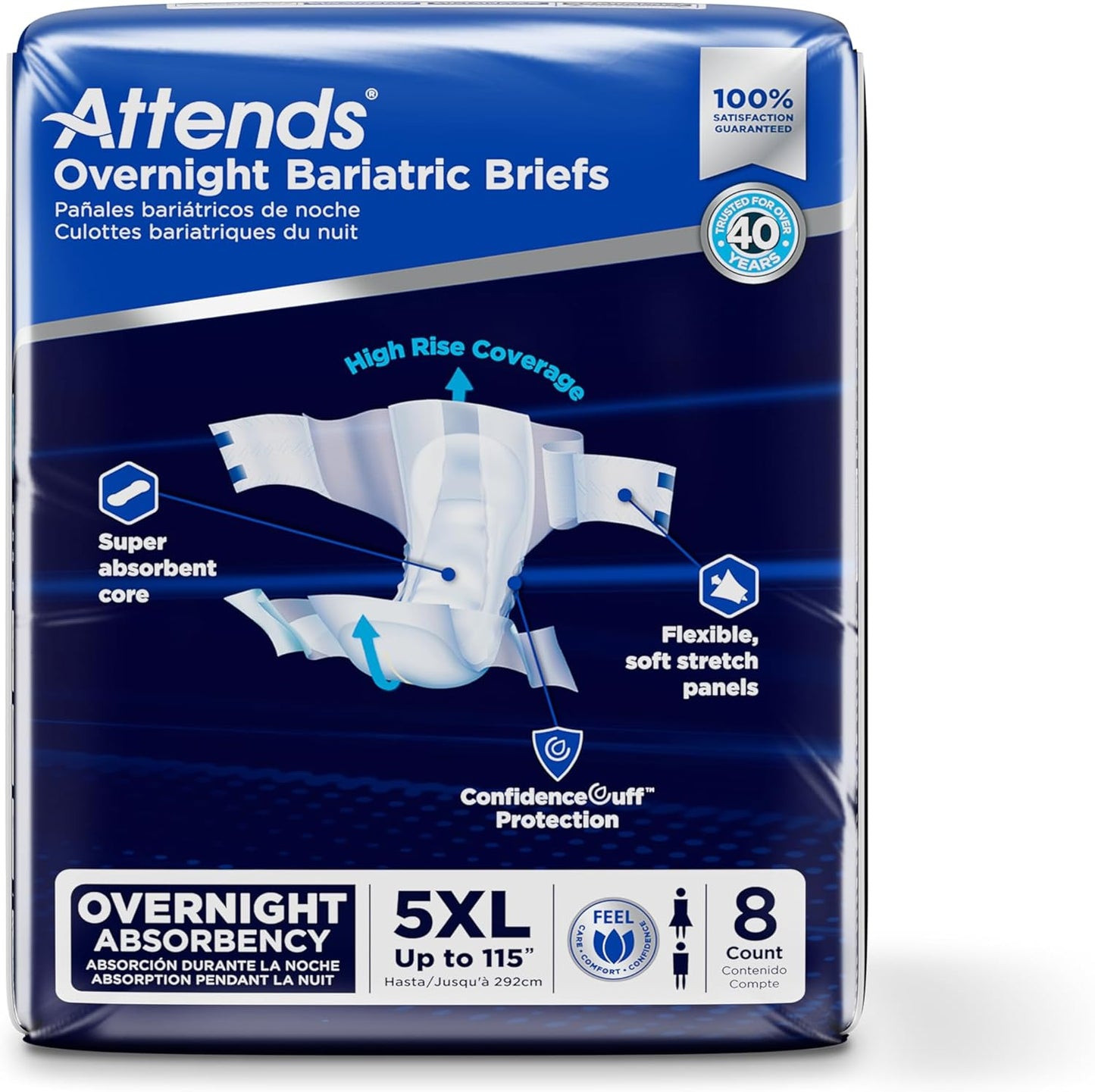 Attends Bariatric Disposable Briefs - Ultimate Absorbency