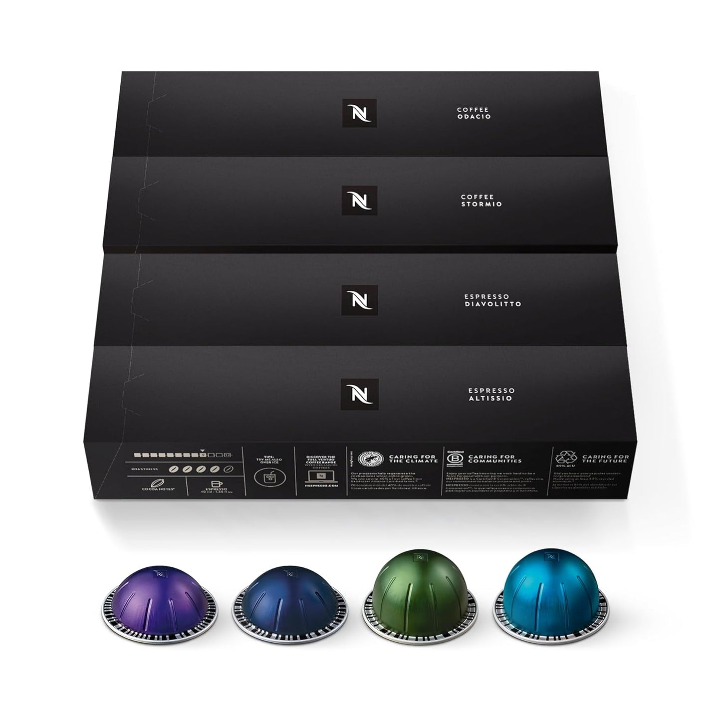 Nespresso Capsules Vertuo Intense Variety Pack for Dark Roast Lovers
