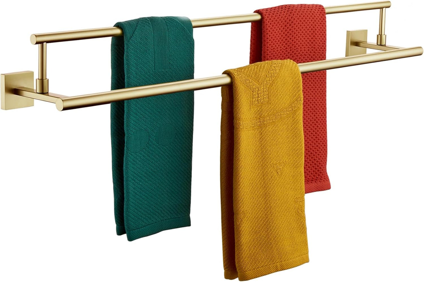 KOKOSIRI 36-Inch Double Towel Bars for Stylish Bathroom Storage