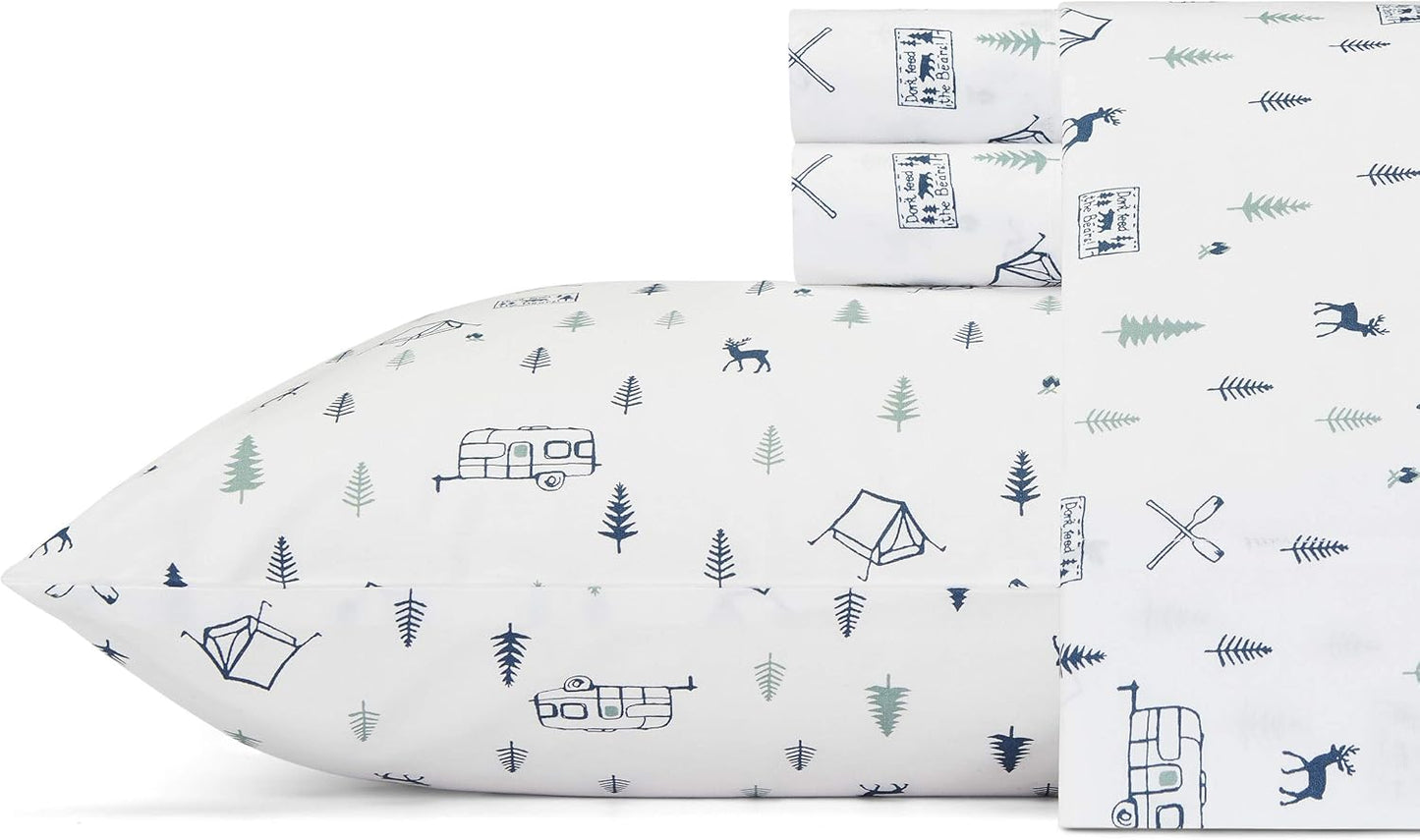 Eddie Bauer Twin XL Sheet Set for Crisp & Cool Dorm Essentials