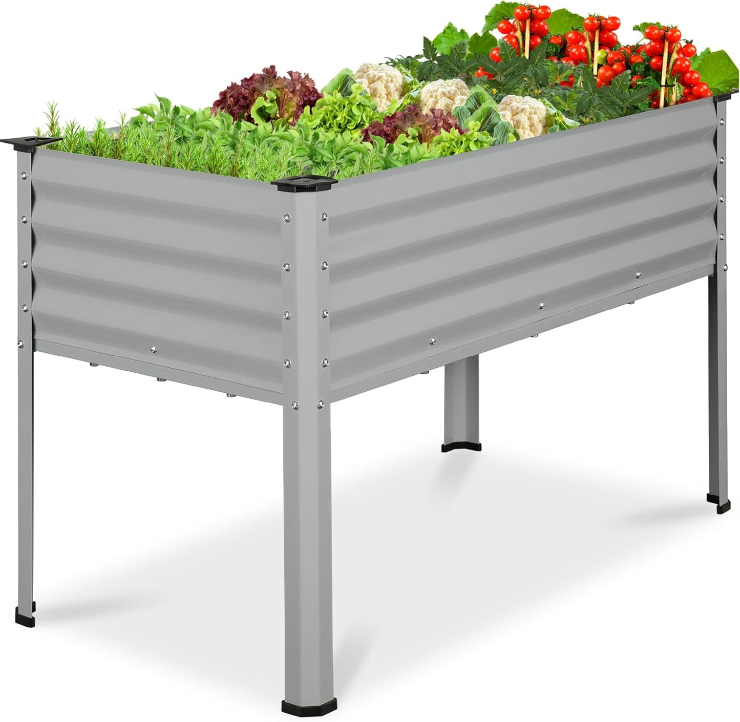 Galvanized Raised Garden Bed for Ergonomic Gardening Comfort