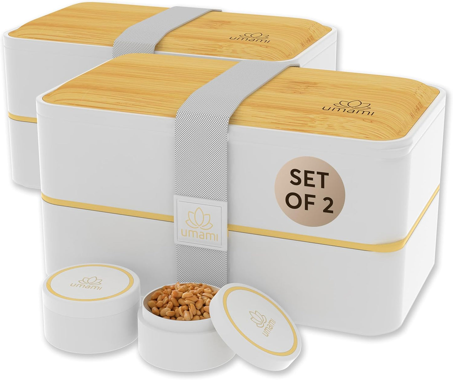 Umami Bento Box Adult All-In-1: Leakproof, Microwave Safe Lunch